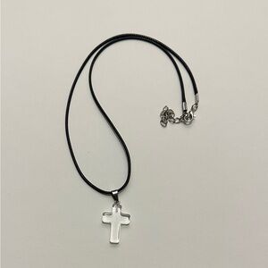 Silver Cross Pendant Necklace
